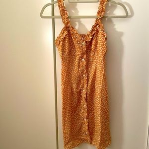 Button down mini dress